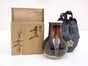 京焼　桶谷定一造　鶴首茶入　□z